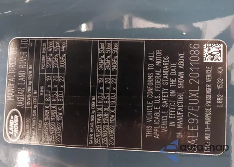 2020 Land Rover Defender 110 First Edition/110 Hse из США, поврежденный, VIN SALE97EUXL2011086